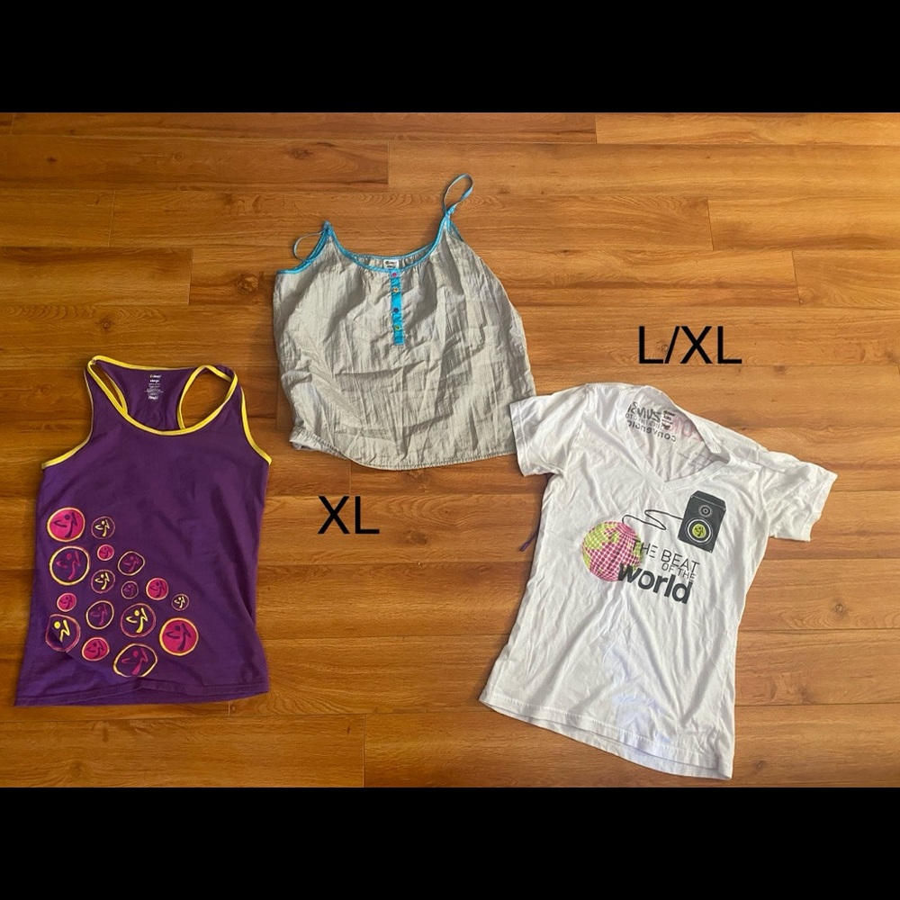 Zumba shirts.
